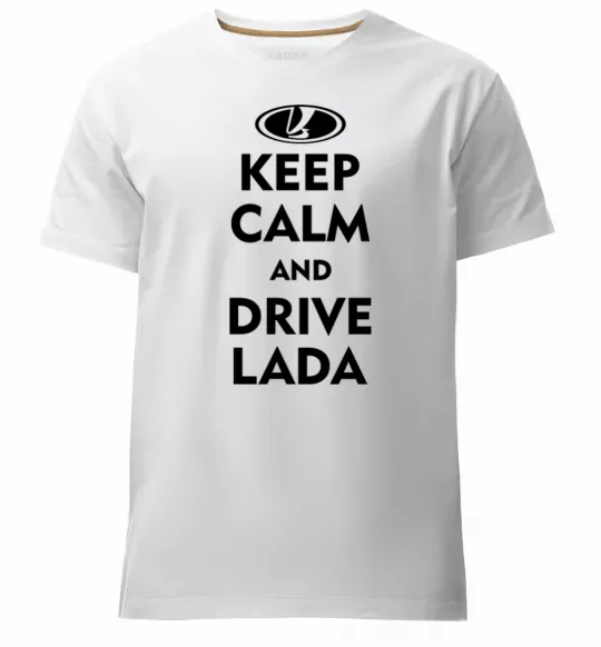 Мужская премиум футболка Drive Lada Белый фото