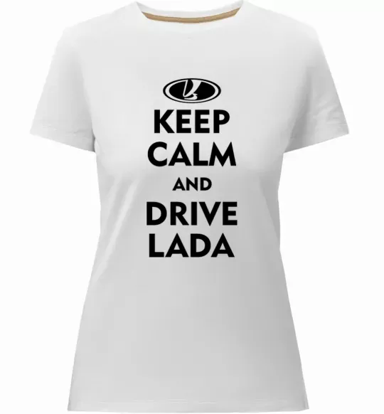 Женская премиум футболка Drive Lada Белый фото