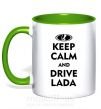Чашка з кольоровою ручкою Drive Lada Зелений фото