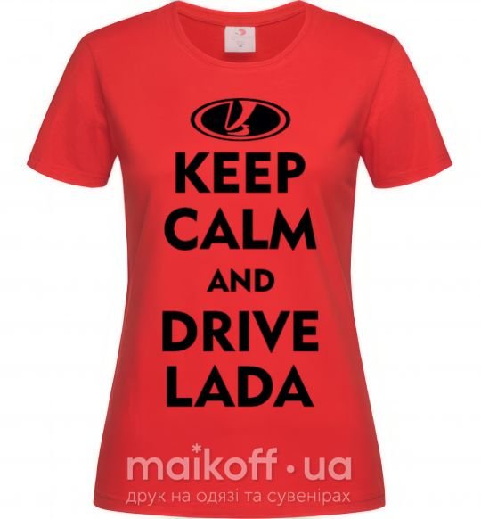 Женская футболка Drive Lada Красный фото