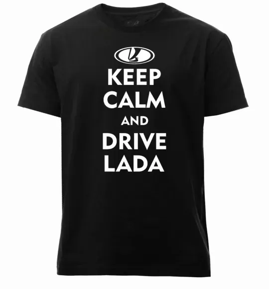 Мужская премиум футболка Drive Lada Черный фото