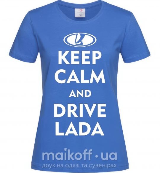 Жіноча футболка Drive Lada Яскраво-синій фото