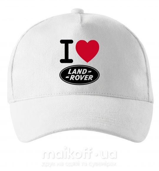 Кепка I Love Land Rover Білий фото