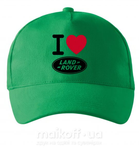 Кепка I Love Land Rover Зеленый фото
