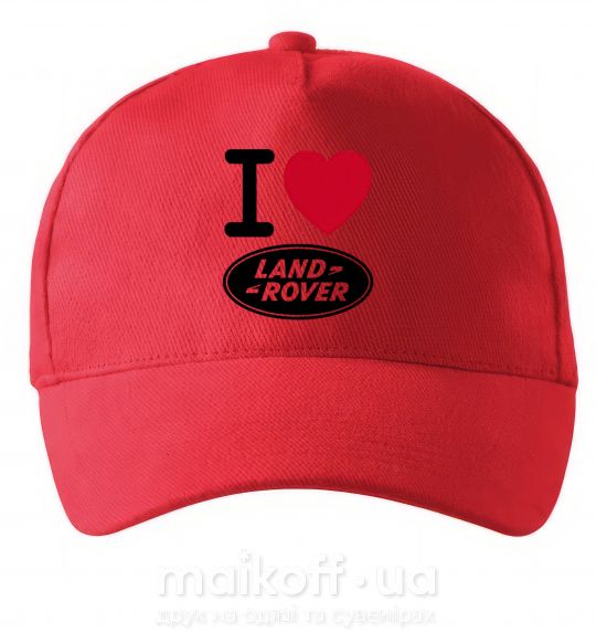 Кепка I Love Land Rover Красный фото