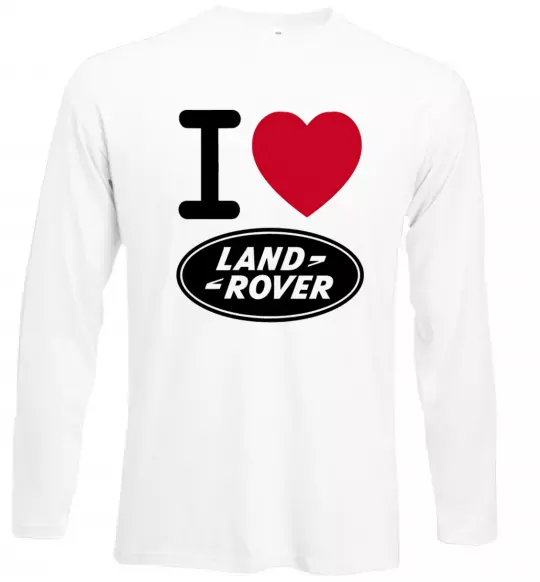 Лонгслив I Love Land Rover Белый фото
