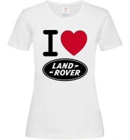 Женская футболка I Love Land Rover
