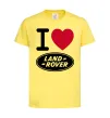 Детская футболка I Love Land Rover Лимонный фото