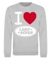 Світшот I Love Land Rover Сірий меланж фото