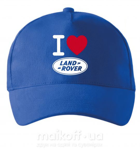 Кепка I Love Land Rover Яскраво-синій фото