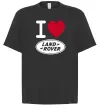 Футболка Оверсайз I Love Land Rover Черный фото