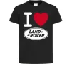 Дитяча футболка I Love Land Rover Чорний фото