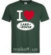 Мужская футболка I Love Land Rover Темно-зеленый фото