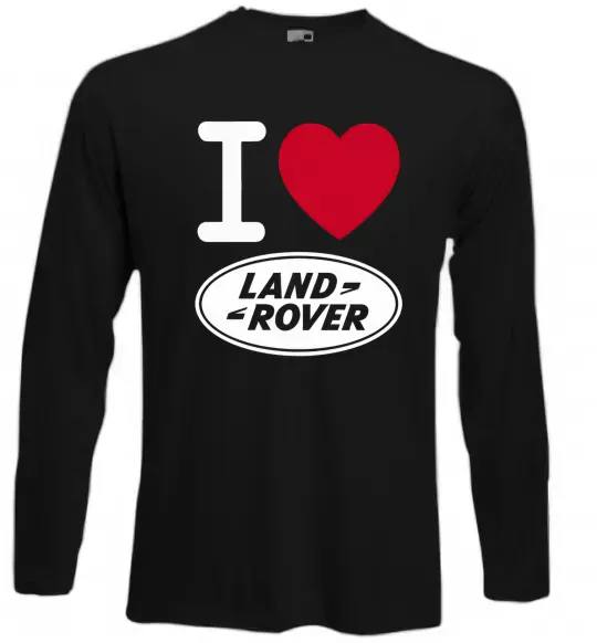Лонгслив I Love Land Rover Черный фото