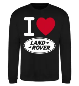 Свитшот I Love Land Rover Черный фото