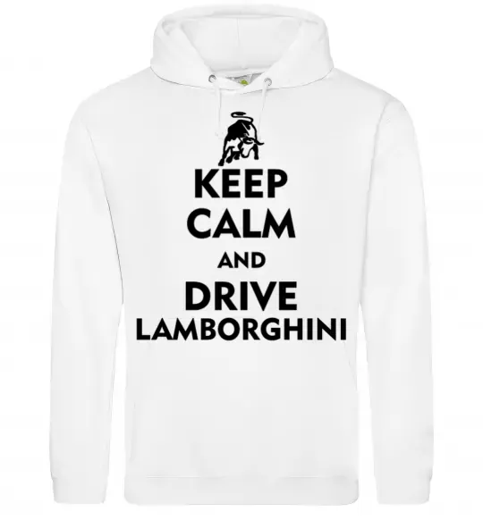 Женская толстовка (худи) Drive Lamborghini Белый фото