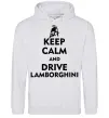 Женская толстовка (худи) Drive Lamborghini Серый меланж фото