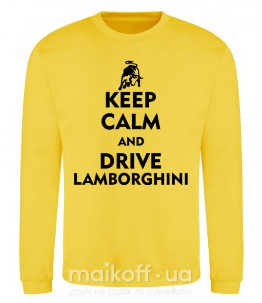 Свитшот Drive Lamborghini Солнечно желтый фото
