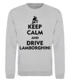 Свитшот Drive Lamborghini Серый меланж фото