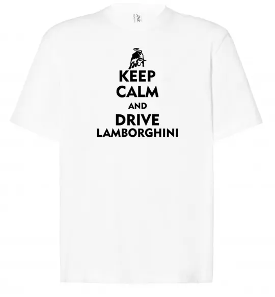 Футболка Оверсайз Drive Lamborghini Білий фото