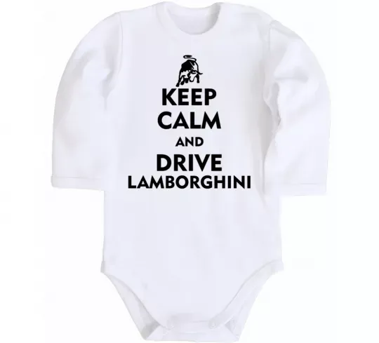 Детский боди Drive Lamborghini Белый фото