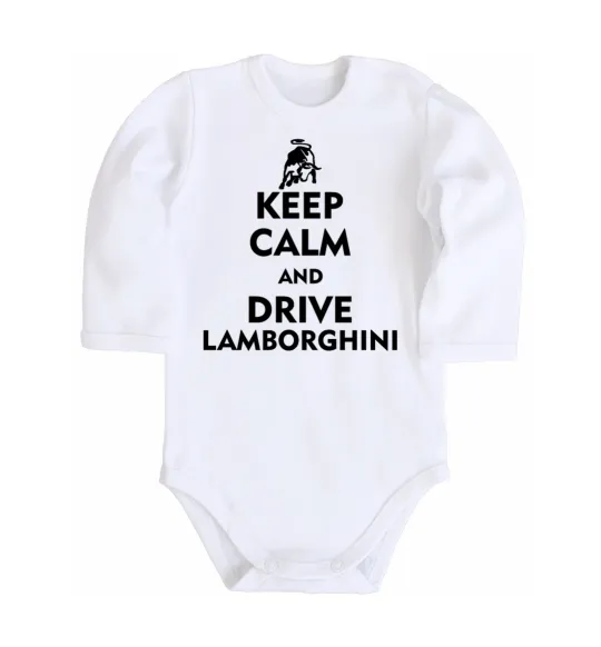 Дитячий бодік Drive Lamborghini Білий фото