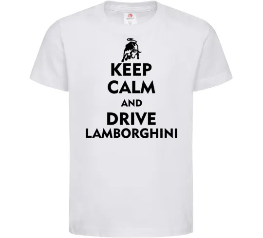 Детская футболка Drive Lamborghini Белый фото