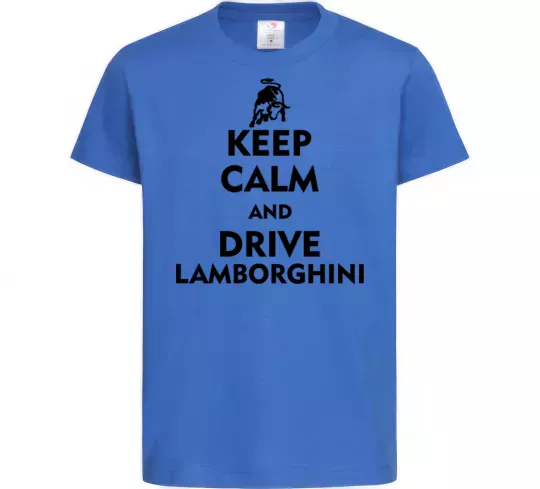 Детская футболка Drive Lamborghini Ярко-синий фото