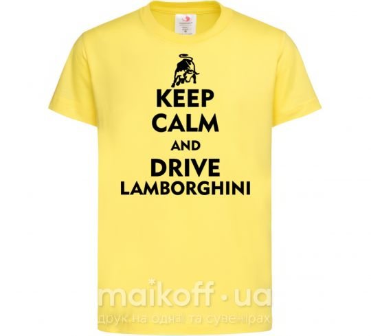 Дитяча футболка Drive Lamborghini Лимонний фото