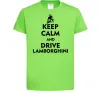 Детская футболка Drive Lamborghini Лаймовый фото