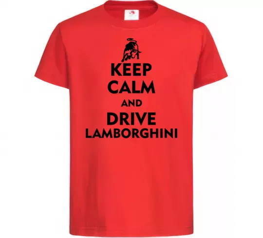 Детская футболка Drive Lamborghini Красный фото