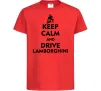 Детская футболка Drive Lamborghini Красный фото