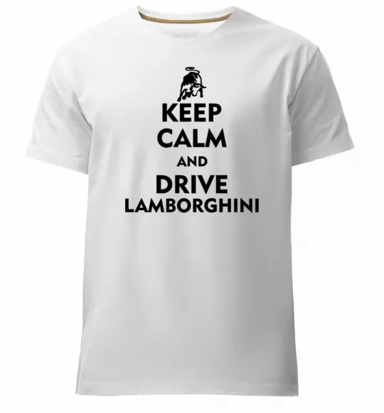 Чоловіча преміум футболка Drive Lamborghini Білий фото
