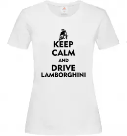 Женская футболка Drive Lamborghini Белый фото