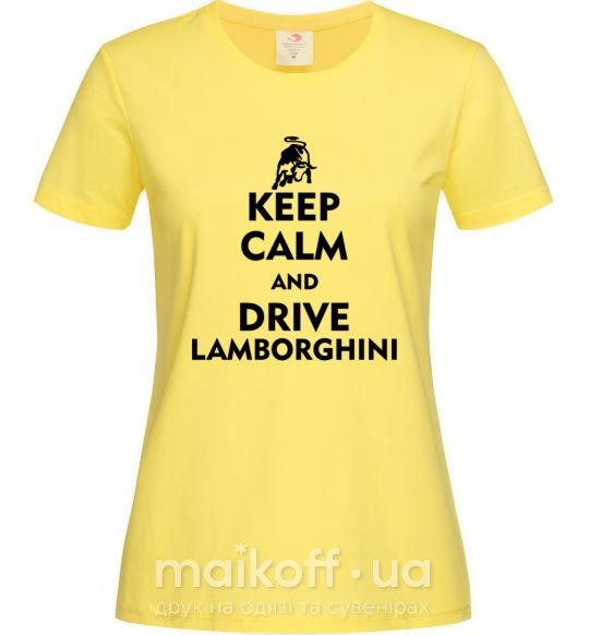 Женская футболка Drive Lamborghini Лимонный фото