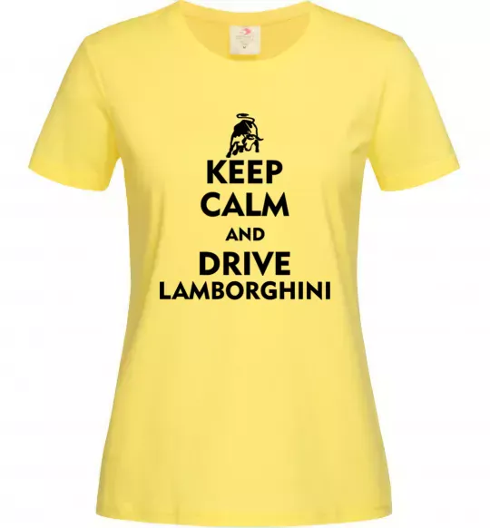 Жіноча футболка Drive Lamborghini Лимонний фото