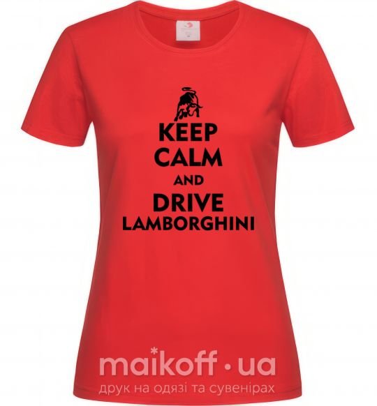 Женская футболка Drive Lamborghini Красный фото