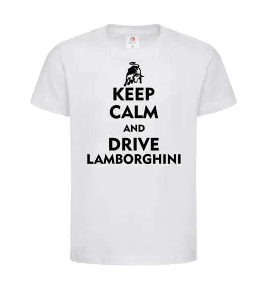 Детская футболка Drive Lamborghini Белый фото