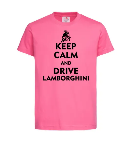Детская футболка Drive Lamborghini Ярко-розовый фото