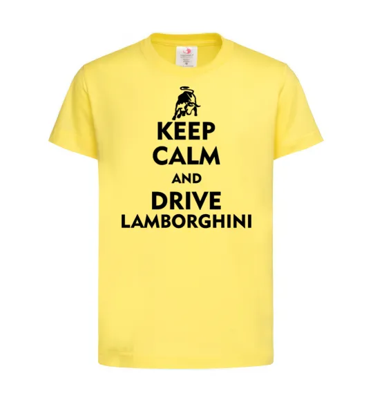 Детская футболка Drive Lamborghini Лимонный фото