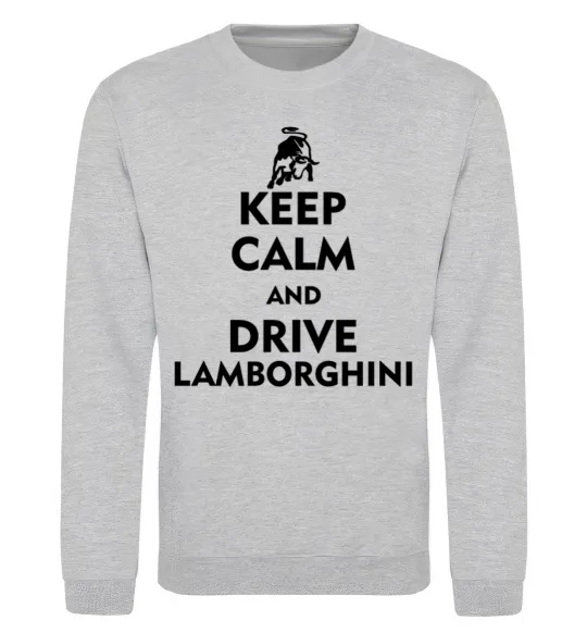 Світшот Drive Lamborghini Сірий меланж фото