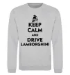 Світшот Drive Lamborghini Сірий меланж фото