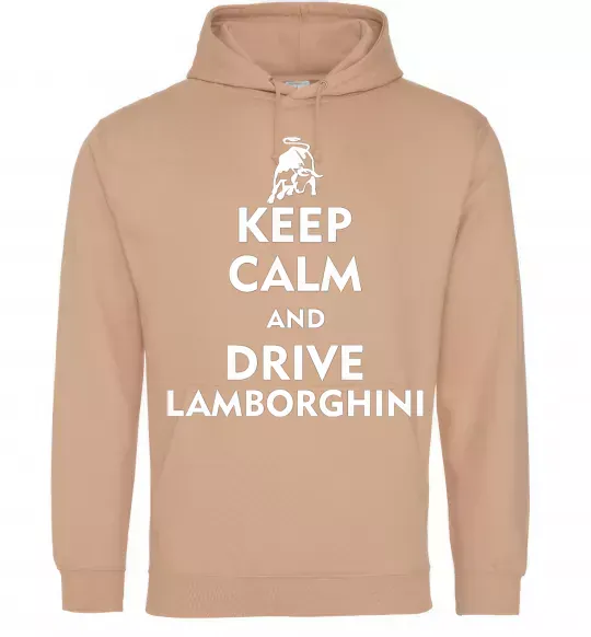Женская толстовка (худи) Drive Lamborghini Песочный фото