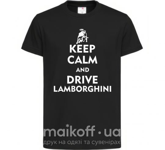Дитяча футболка Drive Lamborghini Чорний фото