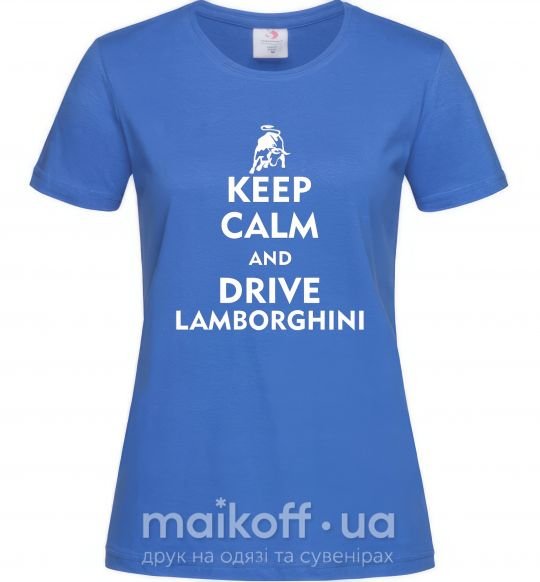 Жіноча футболка Drive Lamborghini Яскраво-синій фото