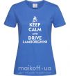 Жіноча футболка Drive Lamborghini Яскраво-синій фото