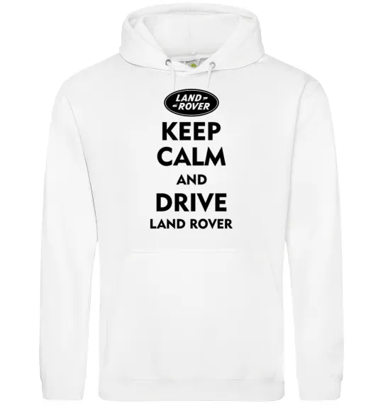 Чоловіча толстовка (худі) Drive Land Rover Білий фото