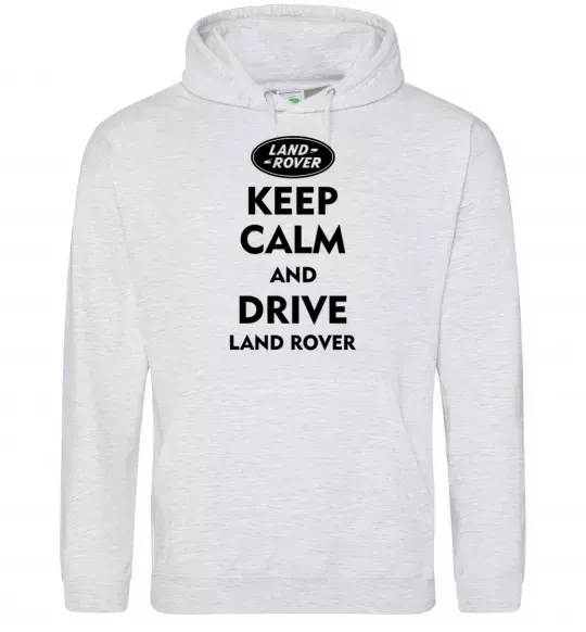 Чоловіча толстовка (худі) Drive Land Rover Сірий меланж фото