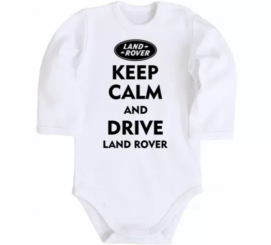 Детский боди Drive Land Rover Белый фото