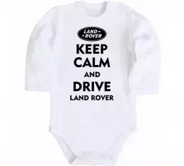 Детский боди I Love Land Rover Белый фото